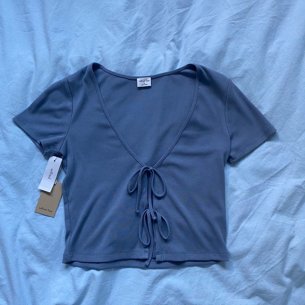 Wilfred tie-front t shirt